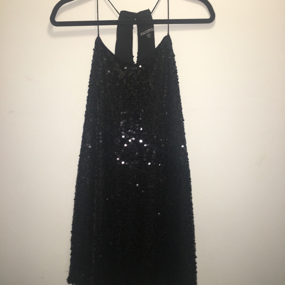 Black mini dress